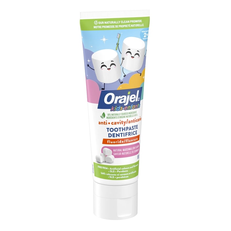 Anti-Cavity Toothpaste Fluoride Natural Marshmallow Flavour Kids 2+ Years