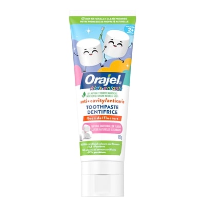 Orajel Anticarie dentifrice fluorure saveur naturelle de guimauve enfants 2+ ans 119 g, 5,71 $/100g