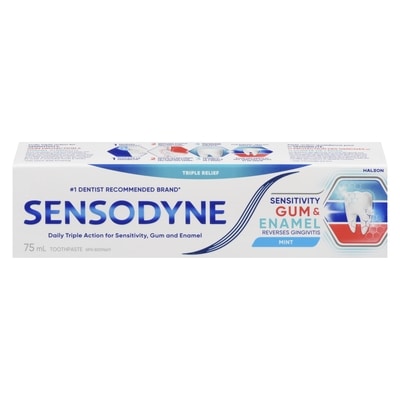 Sensodyne Toothpaste Sensitivity Gum & Enamel Mint 75 ml, $11.99/100ml