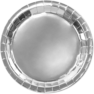 Tomo Kwaii 8ct Round Plates Silver 8 ea, $0.31/1ea