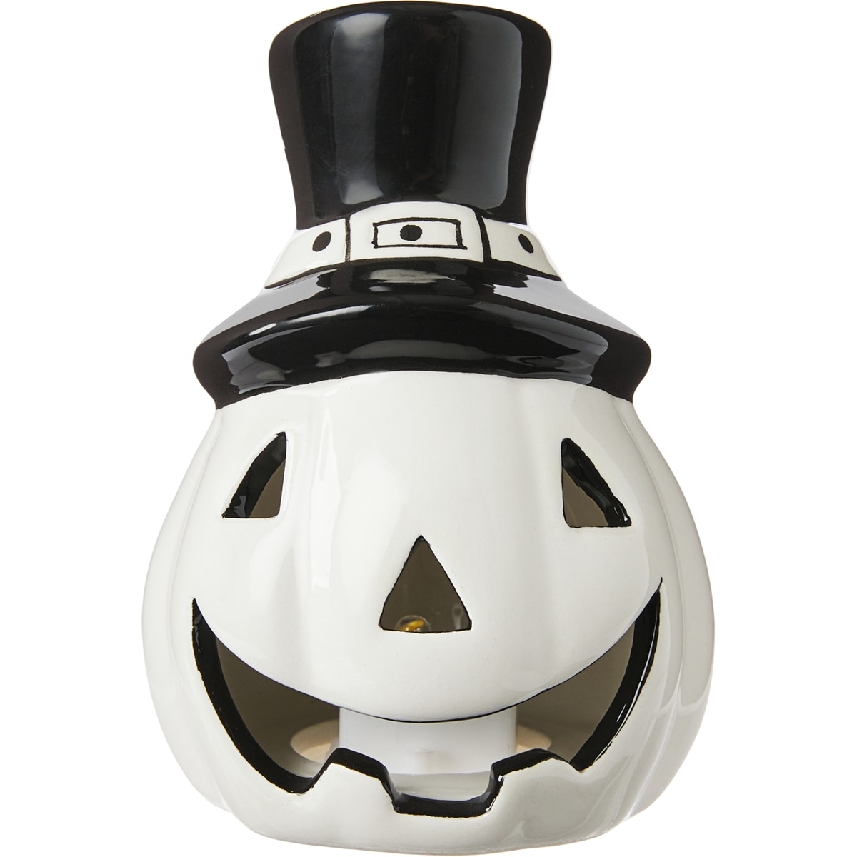 null Citrouille lanterne avec chapeau – blanc 1 ea, 7,00 $/1ch