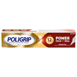 Denture Adhesive Cream Power Hold + Seal Flavour Free