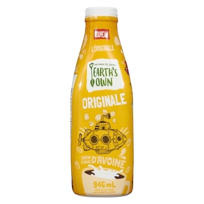 Earth’s Own Crème à café à l’avoine, Originale, à base de plantes 946 ml, 0,74 $/100ml