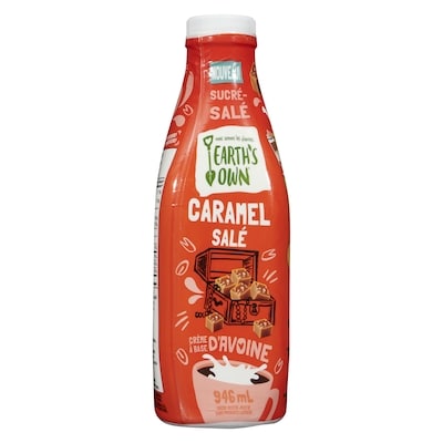 Earth’s Own Crème à café à l’avoine, Caramel salé  946 ml, 0,74 $/100ml