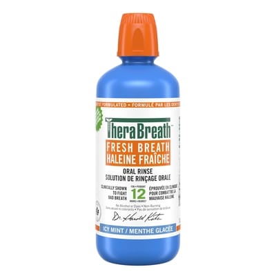 TheraBreath Icy Mint Fresh Breath Oral Rinse 1 l, $2.20/100ml