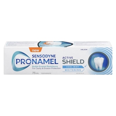 Sensodyne Toothpaste Active Shield Cool Mint Whitening 75 ml, $11.99/100ml