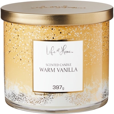Life at Home Warm Vanilla Scented Candle 1 ea, $16.00/1ea
