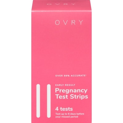 Ovry Pregnancy Test Strips 4 ea, $5.00/1ea