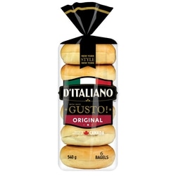 D'Italiano Gusto! Original Bagels 540 g, $0.74/100g
