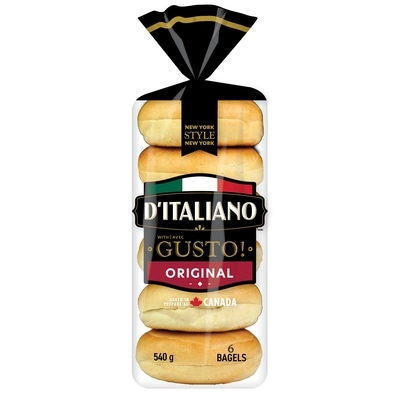 D'Italiano Gusto! Original Bagels 540 g, $0.98/100g