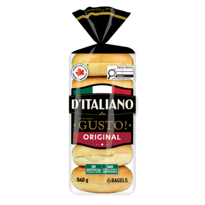 D'Italiano Gusto! Original Bagels 540 g, $0.98/100g