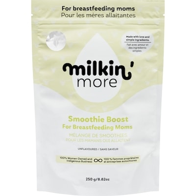 Milkin More Mélange de smoothies pour les mamans qui allaitent sans saveur 250 g, 8,60 $/100g