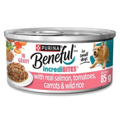 Purina Beneful Incredibites Wet Dog Food Real Salmon in Gravy 85 g, $1.75/100g