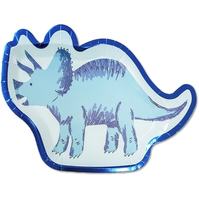 Tomo Dinosaur 8ct Shaped Plates 8 ea, $0.38/1ea