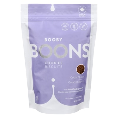 Booby Boons Biscuits de lactation, cacao et quinoa 168 g, 6,54 $/100g