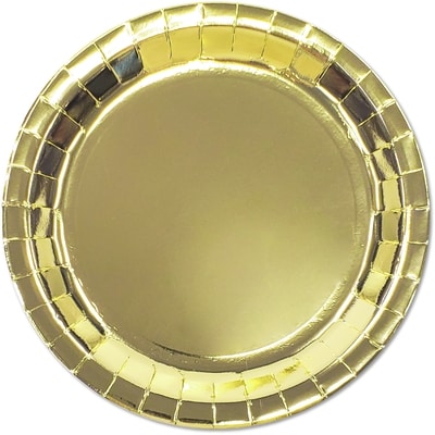 Tomo Occasion 8ct Round Plates Gold 8 ea, $0.31/1ea