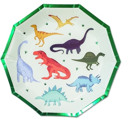 Tomo Dinosaur 8ct Shaped Plates 1 ea, $3.50/1ea