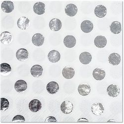 Kwaii 16ct Lunch Napkins Silver