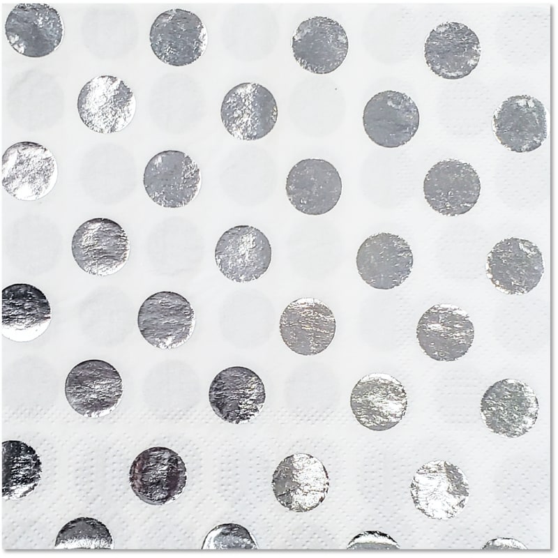 Kwaii 16ct Lunch Napkins Silver