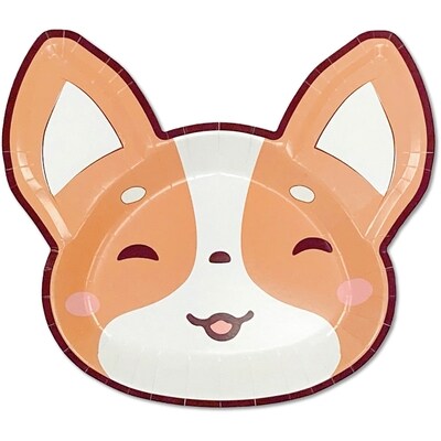 Tomo Assiettes en forme de dorgi kawaii 8 ct 1 ea, 3,00 $/1ch