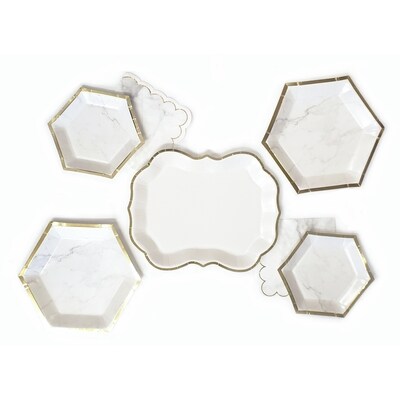 Occasion 8ct Marble Plates
