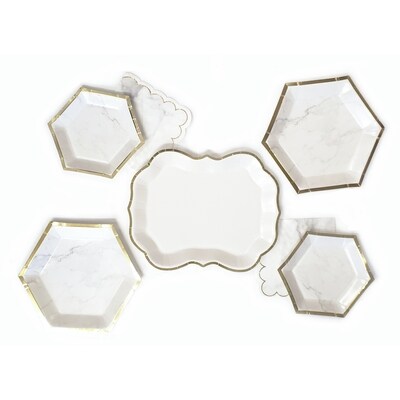 Occasion 8ct Marble Plates