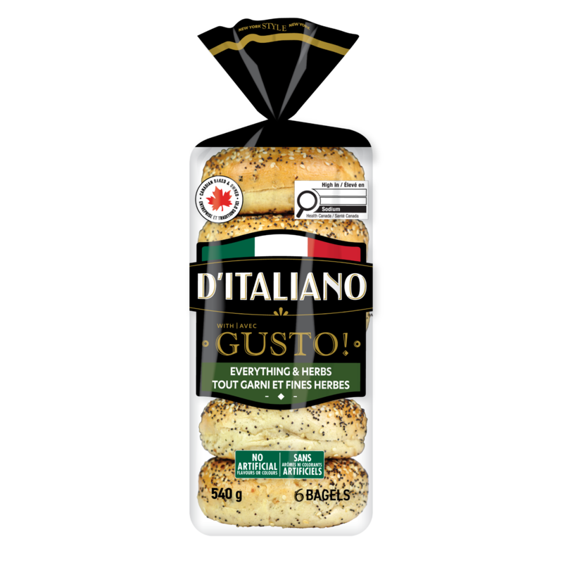Gusto! Everything & Herbs Bagels