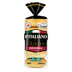 D'Italiano Gusto! Original Bagels 540 g, $0.65/100g
