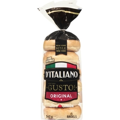 D'Italiano Gusto! Original Bagels 540 g, $0.92/100g