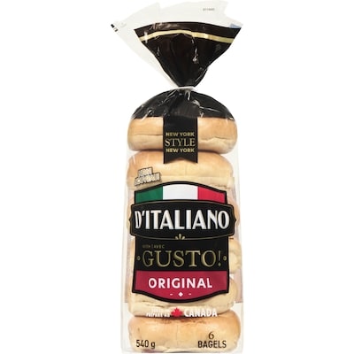 D’Italiano Bagel original Gusto! 540 g, 1,02 $/100g