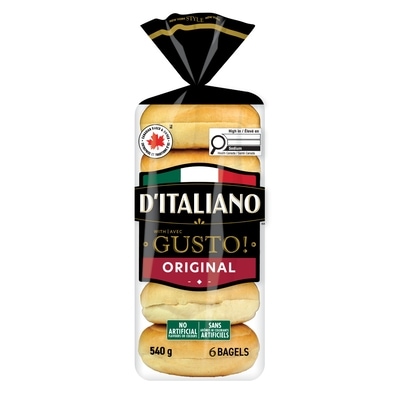 D’Italiano Bagel original Gusto! 540 g, 1,02 $/100g