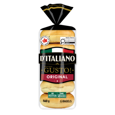 D’Italiano Bagel original Gusto! 540 g, 1,02 $/100g