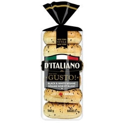D'Italiano Gusto! Black & White Sesame Bagels 540 g, $0.74/100g