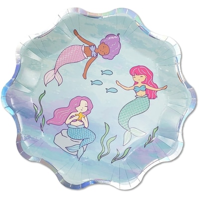 Tomo Mermaid 8ct Shaped Plates 1 ea, $3.50/1ea