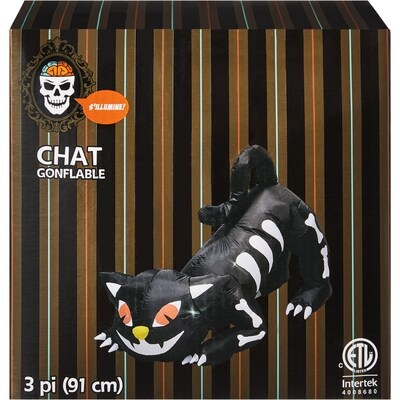 null Chat gonflable de 3 pieds 1 ea, 29,00 $/1ch