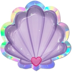 Mermaid 8ct Shell Shaped Plates