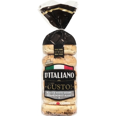 D'Italiano Gusto! Black & White Sesame Bagels 540 g, $0.92/100g