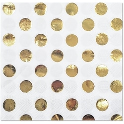 Occasion 16ct Lunch Napkins Gold