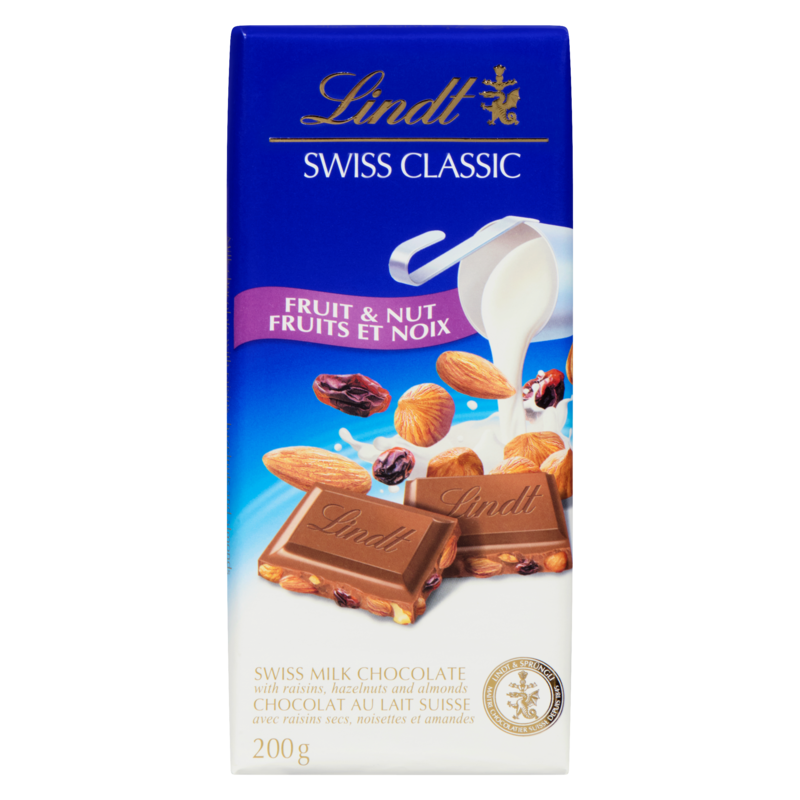 SWISS CLASSIC Fruit & Nut Milk Chocolate Bar