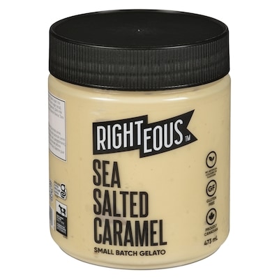 Righteous Gelato, Sea Salted Caramel 473 ml, $1.69/100ml