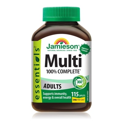 Jamieson 100% Complete Multivitamin Caplets 115 ea, $0.20/1ea