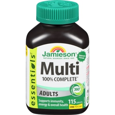 Jamieson Essentials Multi 100% Complete Adults 115 ea, $0.21/1ea