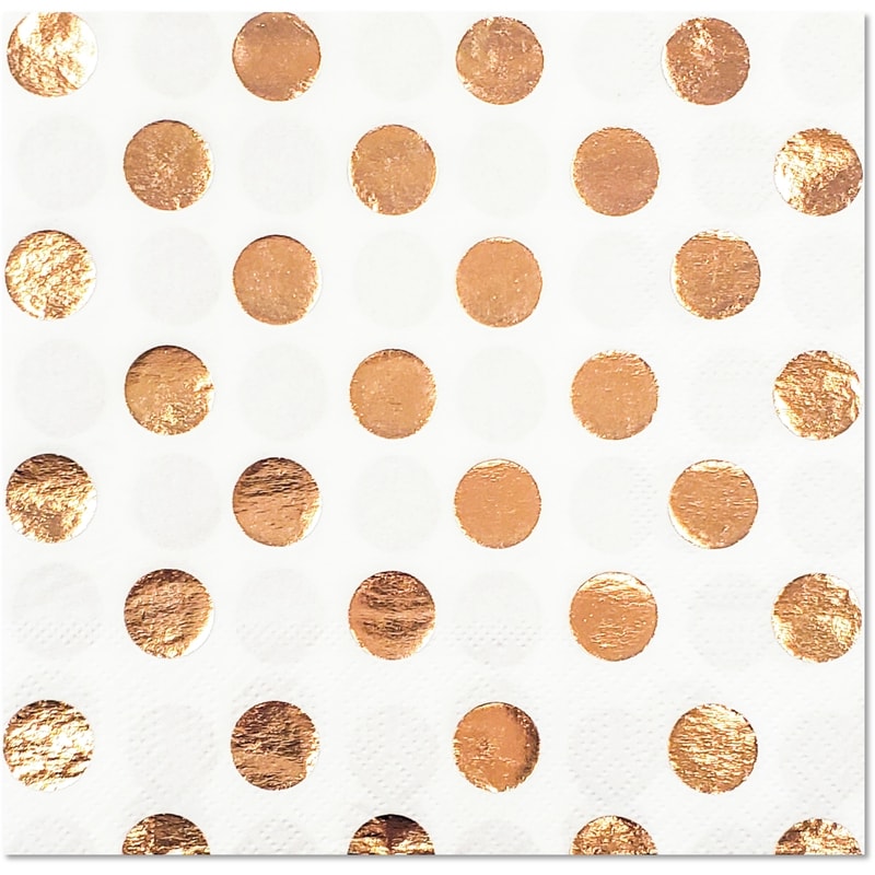 Occasion 16ct Lunch Napkins Rose Gold