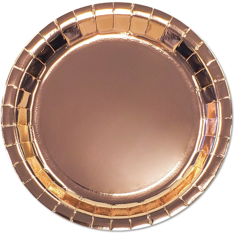 Occasion 8ct Round Plates Rose Gold