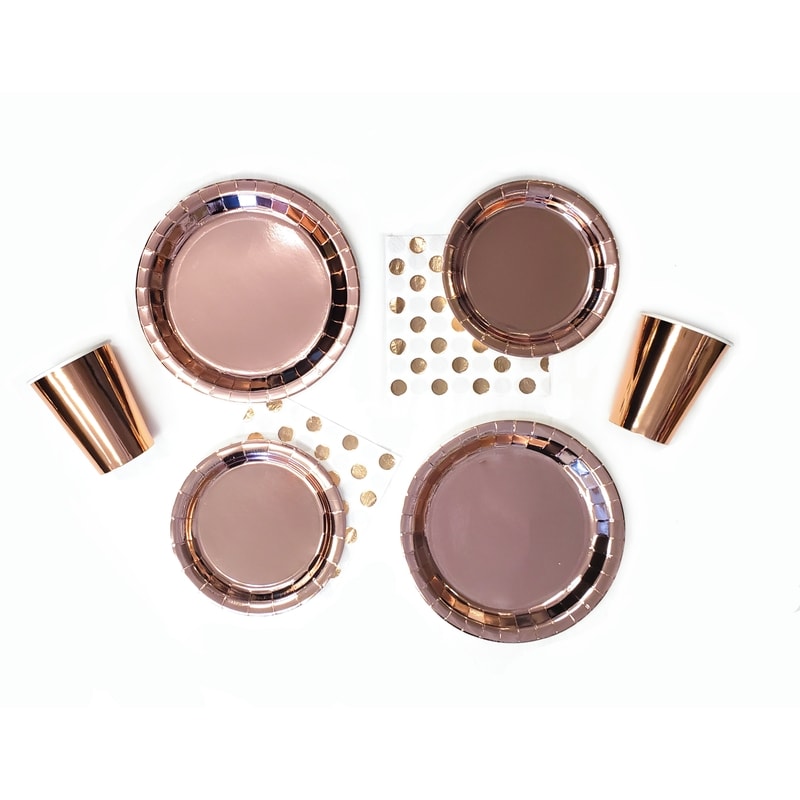Occasion 8ct Round Plates Rose Gold