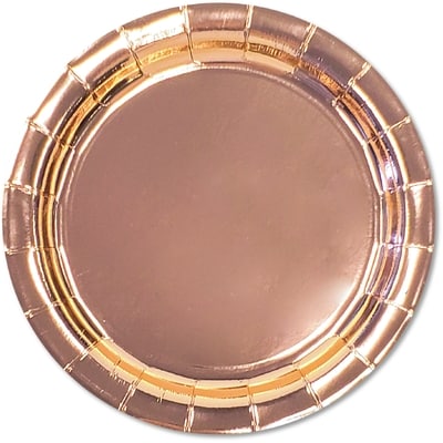 Tomo Occasion 8ct Round Plates Rose Gold 8 ea, $0.25/1ea