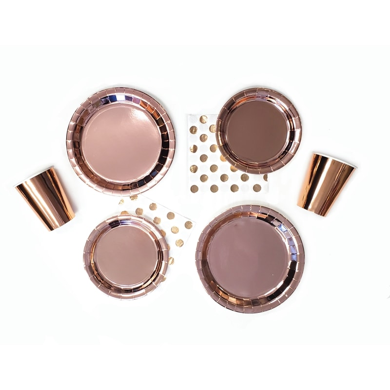 Occasion 8ct Round Plates Rose Gold