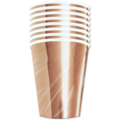 Tomo Gobelets en papier Occasion 8ct or rose 8 ea, 0,31 $/1ch