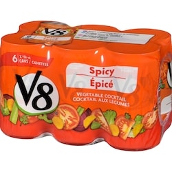 のりのり V8 Vegetable Cocktail Spicy - 6x156.0 ml | No Frills Online