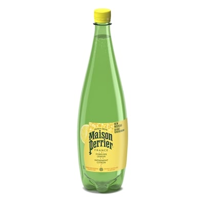 Maison Perrier Forever Lemon, Sparkling Water Beverage, Natural Lemon Flavour, No Calories, No Sweeteners, No Sodium, Sourced & Bottled In France 1 l, $0.20/100ml
